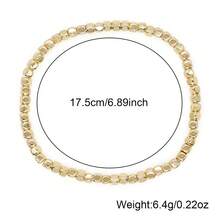 1pc Minimalist Ins-Style Gold Beaded Bracelet, Stylish Design Suitable For Daily Wear - Yellow Gold - View 2