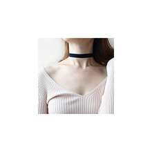1.6cm 20pcs Mix Color Velvet Chokers Vintage Necklace For Women With Extension (XL-1002-11) - 1.6公分-20個-混色 - 查看 6