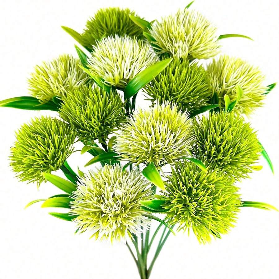 10/50件人造塑膠蒲公英絲花,適用於秋季裝飾、婚禮花瓶、居家餐廳臥室裝飾、派對用品、戶外裝飾、情人節、畢業禮物 - 混色 - 查看 1