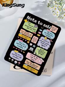 可爱卡通标语液态硅胶保护套，兼容 iPad 9.7/10.2/10.5/10.9/12.9/Pro 11（第十代）、Galaxy Tab S6 Lite 10.4、Kindle Paperwhite（第十二代，2024 年）、Kindle（第十一代，2022 年）、Kobo Clara Color，柔软防震，带智能支架/自动唤醒/睡眠功能 - 彩色 - 查看 3