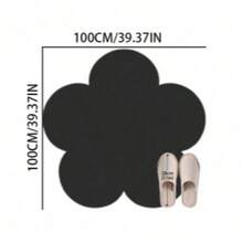 1 pieza Alfombra decorativa con diseño floral, decoración para dormitorio de niños, alfombra para sala de juegos, alfombra para sala de estudio, decoración del hogar, alfombra para sala de estar, alfombra para dormitorio, decoración del hogar para sala de estar, alfombra para exteriores, alfombra lavable - Blanco - Ver 13