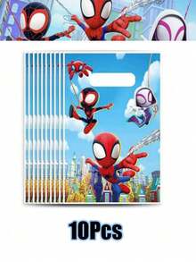 Marvel Spider-Man Themed Party Supplies Set, Suitable For Children's Birthday, New Year Party/Wedding, Includes Plates, Napkins, Cups, Party Decorations | Superhero Themed Tableware - Multicolor - View 17