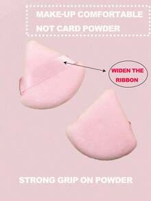 24pcs/15pcs/8pcs/3pcs Flocked Heart Makeup Sponge, Soft Fluffy Texture, Suitable Face & Body Powder Puff, Mixed Makeup Beauty Tools - 淺粉色 - 查看 4