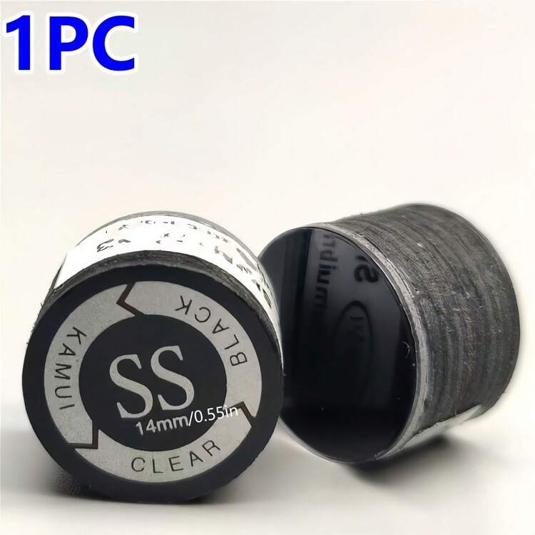 1pc 14mm Black Universal Snooker Cue Tip Replacement, Suitable For Snooker Cue Accessories, Incorrect Serial Number - Black - View 9