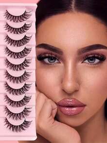 20 pares de pestañas postizas completas, con textura de pelo de marta esponjoso, adecuadas para looks de maquillaje diario, de fiesta, de cita y de boda. - Multicolor - Ver 3