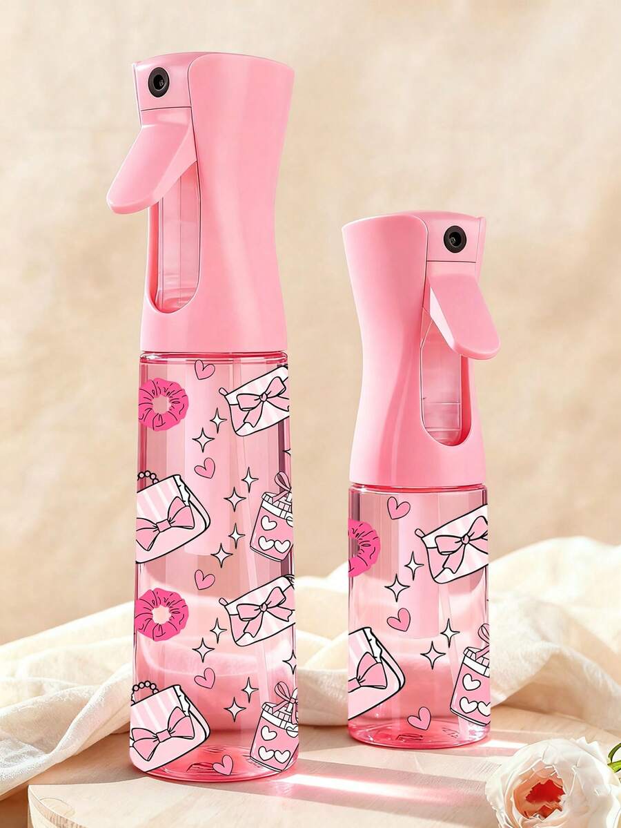 Bình xịt du lịch có thể nạp lại với họa tiết nơ, bình xịt phun sương đa chức năng phù hợp cho du lịch và công tác, tẩy trang, bình xịt tạo kiểu tóc có thể tái sử dụng, phun sương liên tục để tạo kiểu tóc, vệ sinh, tưới cây, dưỡng ẩm da mặt. - Nhiều màu - Xem 1