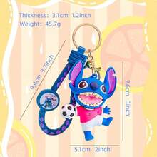 Móc khóa hình Stitch của Disney, phụ kiện trang trí túi xách dễ thương, đồ trang trí xe hơi, thích hợp làm quà tặng cho bạn bè. - Nhiều màu - Xem 4