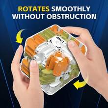 3D Ball Rolling Maze Puzzle Cube - Suitable For Competitive Logic Games, Stress Relief, And Brain Training. - Blue - View 7