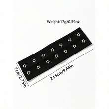 Women Bandana 1pc Fashion Punk Headband Gothic Star Pattern Soft Anti-Slip Elastic Hollow Beach/Holiday Headwear, Stretchy Yoga Sports Hair Accessory, Versatile For Daily Wear Fashion Hair Accessories Classic Hair Bands Fall Winter For Vacation Outfits Woman Elegant Scarf - 五芒星 - 查看 5