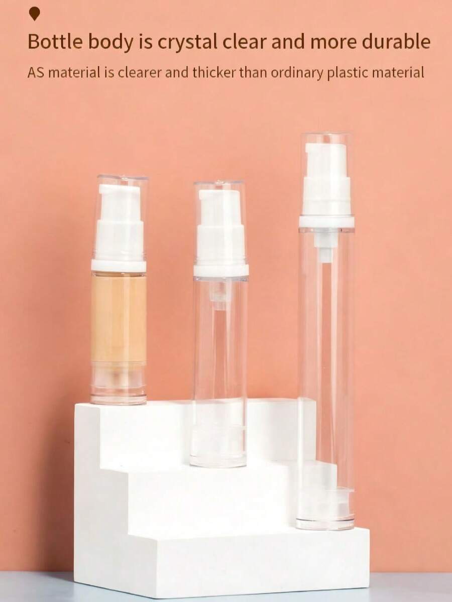 1SET Travel Containers, Portable Dispensing Bottle Sets, Vacuum Travel Dispensing Bottle Sets, Press Spray Bottles, Cosmetics, Perfumes, Lotions, Skin Care Products, Toners, And Moisturizers; Alcohol Spray Bottles. - Multicolor - View 1