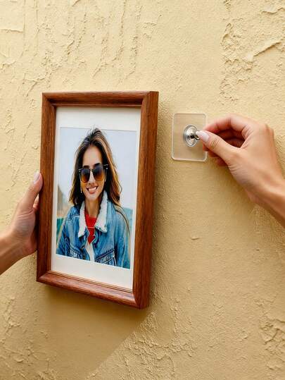 10pcs Easy Mounting Wall Hook Set - 13.01LB High Load Capacity, Nail-Free & Drill-Free, Wall Mounts For Picture Frames/Wardrobe/Spices, Universal For Home & Office