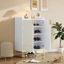 Shoe Cabinets - White - View 4