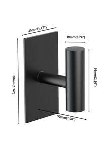 1/3/5pcs Bathroom Towel Hooks, Wall Mounted Hooks, Suitable For Kitchen & Bathroom, Can Be Used To Hang Clothes, Hats, Towels, Bathrobes, Keys - 1pc - View 4