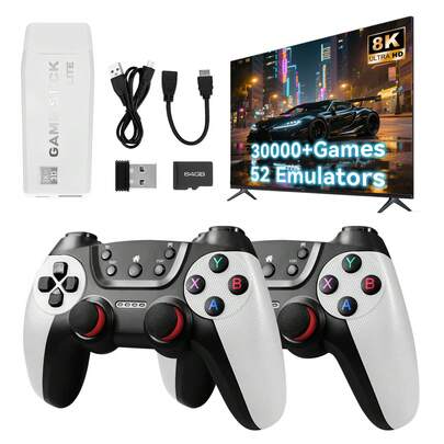 M22 Retro Gaming Console - With 30000+ Classic Games,Retro Game Stick With 8K Output,Plug And Play TV Game Console With Upgrade Dual Wireless Controllers Gift For Teen Or Partner (Black), Toys, Games, SD Card, Video Games, Christmas, Gaming Accessories, Technology, Handheld Game Console, Gamer, Men Gifts, Retro Game Console, Electronic, Consola De Videojuegos, Electronics, Handheld Game, Switch