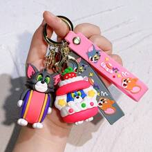Warner Bros Sweet Cat And Mouse Cute Keychain Collection! Healing Pendant Is Suitable For Bag Pendants As Gifts For Friends - Multicolor - View 4