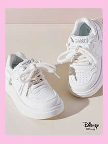 Disney 1 đôi giày thể thao trẻ em hợp tác cùng Mickey Mouse, thích hợp cho mặc hàng ngày, lễ hội, thể thao, hoạt động ngoài trời, thoải mái, chống trơn trượt, thoáng khí (Giày thể thao bé trai, giày trượt ván bé trai, giày thể thao trẻ em, giày thể thao bé gái, giày trượt ván bé gái) - trắng - Xem 6