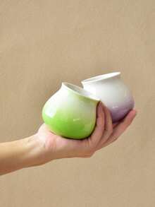 1pc China-Made Ceramic, Ceramic, Creative Personalized Mug, Household Coffee Cup, Master Cup, Water Cup, Breakfast Cup - Multicolor - View 5