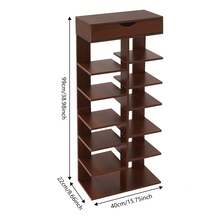 YUNRUX Estantes para zapatos - Óxido marrón - Ver 2