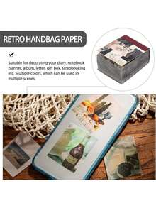 1 Libro De Papel Vintage para Scrapbooking - 365 Hojas De Material Decorativo, Suministros De Journaling AestéTico, Papel Retro para Manualidades Y Proyectos Creativos,40967176 - C - Ver 2
