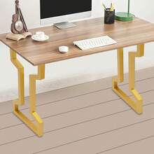 RainWeel 2 PCS Table Legs, 2 PCS Table Frame, 17.7*3.54*29.72in Table Leg For Coffee Table, Dining Table, Office Desk (Black / Gold / White) - Gold - View 1