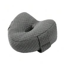 1pc Heart-Shaped Leg Pillow, Ergonomic Design With Memory Foam, Adjustable Strap Leg Support Cushion, Suitable For Side Sleepers To Relieve Leg Pressure (Removable & Washable Cover), Applicable For Lying Flat, Side, Back, Hip, Knee, Joint Support, Pregnancy Side Sleeping Knee/Leg/Sleep Pillow - Grey - View 9