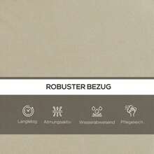 170cm Swing Cushion Set: Chair Cushion, Swing Cushion, Seat Cushion, Garden Cushion With Back And Side Cushions, Beige - 杏色 - 查看 4