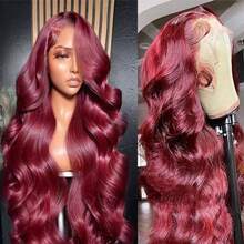 200% High Density 13x6/13x4 HD Transparent Lace Front Wig Brazilian Virgin Human Blended Hair Body Wave 34 Inch - Pre-Plucked Glueless Wig With Baby Hair For Women, Bug, No Glue & Ready To Wear - Bugs - View 4