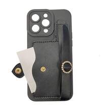 1个时尚腕带卡包 + 简约黑眼设计防摔保护TPU手机壳，兼容 17/17 Pro/17 Air/17 Pro Max//OPPO/Vivo/Redmi系列 - 黑色 - 查看 2