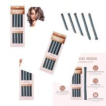 Red by Kiss Rizadores Flexibles De Satén Sin Calor Sin Daños Ni Frizz Rizos Suaves Sin Calor Satén Sedoso Para Er Roturas Peinado Cómodo Sin Horquillas Rodillos Suaves Para Todo Tipo De - Gris - Ver 8