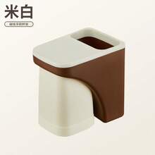 简易免钻孔牙刷和漱口杯壁挂式收纳架 - 牙刷置物架 - 查看 6