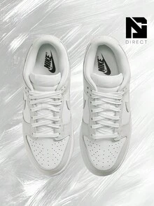 Nike Dunk Low Photon Dust (Women's) – Women's Lifestyle Sneakers – Shose For Woman-Vintage-Autumn & Winter-Inspired Running Shoes, Shock-Absorbing Comfort, Gym To Streetwear Casual Wear - Prefect Thanks Giving Day & Chrismas Gift- DD1503 103 - White/Photon Dust-White - View 3