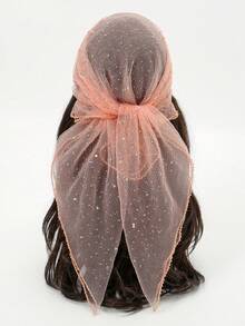 1pc Rhinestone Bandana Scarf, Stylish Headscarf, Shiny Headwrap For Dress - Multicolor - View 16