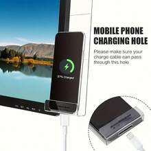 Transparent Monitor Message Board And Mobile Phone Holder - Double-Sided Adhesive Note Board, Suitable For Computer Screen, Left And Right Hanging Memo Board, Can Be Reused Without Residual Desktop Storage - Basic Model - View 8