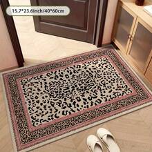 1 pezzo Tappeto da pavimento con stampa leopardata, in bianco e nero con tonalità dorate, tappeto decorativo rettangolare per soggiorno e camera da letto - A - Visualizzare 10