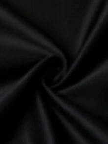 1pc Solid Color Polyester Blackout Curtain Panel, Darkens Room, Heat Insulation, Suitable For Living Room, Bedroom, Decoration - Dark - View 8