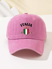 1顶女士国旗印花时尚软顶棒球帽，透气可调节帽檐，适合日常出行、度假、露营、聚会、户外运动、卡车司机、节日礼物 - A - 查看 9