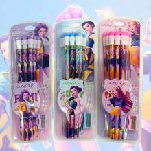 12pcs K-POP 2025 Witch Hunting Girl Group 2B Pencils, Cartoon K-POP Style, With 3 Pencil Sharpeners, Learning Pencils, K-POP Stationery - Multicolor - View 4