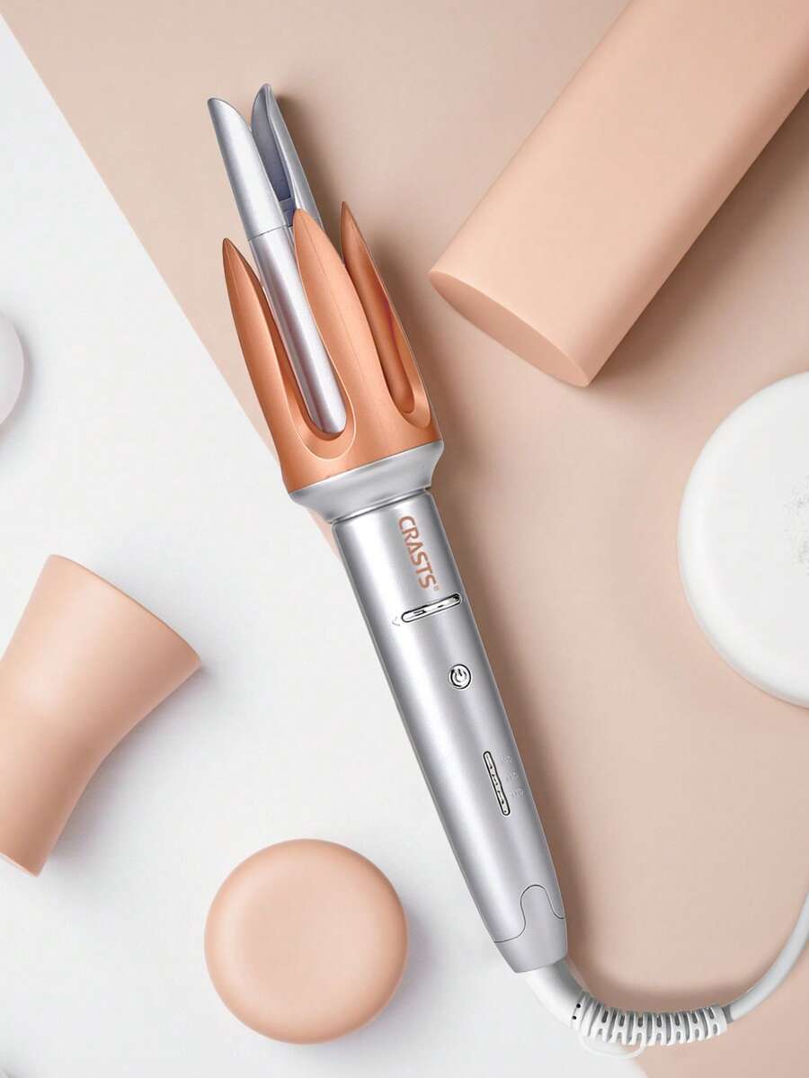 CRASTS 25mm Automatic Curling Iron, Large Curl & Wave, Bangs Curler, French Curl, Slouchy Curling Tool, Damage-Free Automatic Curler