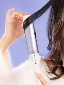 CRASTS 40mm Curling Iron, Super Large Waves, Inward Curls, 40mm Bangs, French Big Waves Hair Styling Tool, Negative Ion, Damage-Free, Mini Size, Suitable For Students - Lilac Purple - View 9