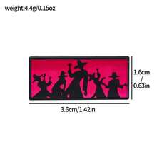 Mattel 1件新款卡通热销商品，女巫猎人团体金属徽章，合金印花胸针，胸章配饰别针，小众时尚女巫猎人团体金属徽章，女巫猎人团体 - 彩色 - 查看 6