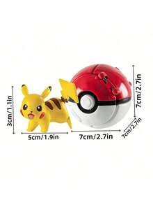 1个惊喜翻转宠物球模型玩具，趣味收藏玩具，适合作为生日礼物和派对礼品 - 彩色 - 查看 9