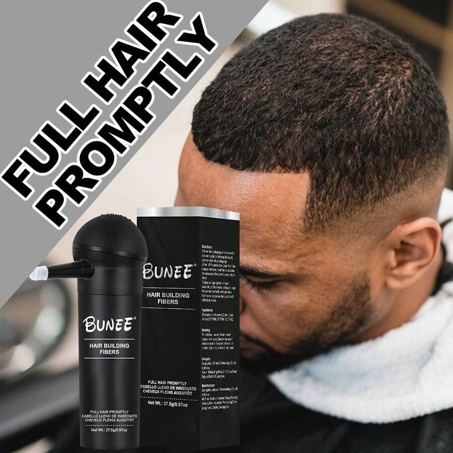Bunee Men's Beard Styling Fiber Powder – Creates A Defined Contour, Fills In Sparse Areas For Fuller-Looking Hair. Looks Natural, Fresh Scent, Non-Greasy Formula. Specially Designed For Men's Beard And Hair Styling. - Multicolor - View 1
