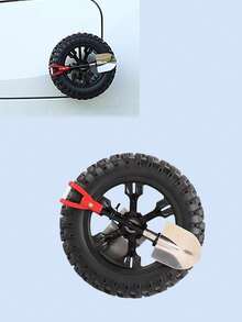 汽车后部装饰——迷你越野轮胎和铲子3D摆件，SUV、卡车、摩托车专用粘性后挡板装饰，创意汽车造型装饰，时尚汽车配件 - 車尾擺飾 - 查看 11