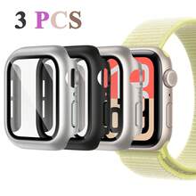 [3 Packs] Case Compatible With Apple Watch Case Series SE Ultra 11/10/9/8/7/6/5/4/3/2/1 38MM 42mm 46mm 45mm 44mm 40mm 41mm 49MM With Tempered Glass Screen Protector,Hard PC Protective Bumper And Ultra-Thin Face Cover Compatible With Iwatch Series SE Ultra 11/10/9/8/7/6/5/4/3/2/1 - Black/Silver/Starlight - View 11