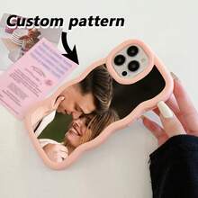 Customizable DIY Big Wave TPU Soft Phone Case, Compatible With Apple 17, 16, 15, 14, 13, 12 & 11 Pro Max Plus, S25/S24/A56/A55/Redmi 13c 14c. Supports Personalized Design And Private Photos. High-End Anti-Drop Phone Case, Can Be Customized With Family, Pets, Couples And Other Themes, Personalized Gift, Premium Protective Case, Unique Phone Case, Compatible With Apple Users, Pet Lovers - Black - View 6