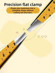 4pcs/Set Horse Year Limited Edition Eyebrow Clip Set, High Quality Stainless Steel Eyebrow Clip, Tweezers, Ingrown Hair Remover, Angled Eyebrow Tweezers, Hair Removal Clip - Multicolor - View 6