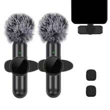 Wireless Lavalier Microphone For IPhone, IPad And Type-C, With Ultra-Low Latency Noise Cancellation Design, Plug And Play, Suitable For Video Shooting, Content Creation, Podcasting, Gaming And More - Black - View 15