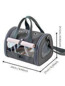 Bird Travel Cage With Perch Stand, Breathable Bird Cage, Parrot Travel Cage, Suitable For Hiking, Bird Moms - Multicolor - View 3