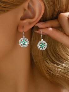 THINTIME 1 对时尚四叶草吊坠耳环，适合女性日常佩戴，女朋友，妻子，母亲，情人节或圣帕特里克节的浪漫礼物，妈妈，母亲，母亲节，礼物 - 彩色 - 查看 6