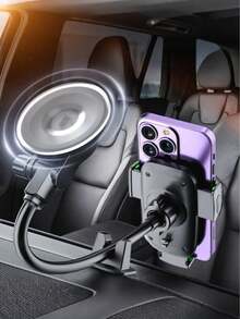 1个通用型卡车/厢式货车手机支架，14英寸柔性软管臂，强力吸盘，360°旋转，单手操作，加固注塑，稳定性强 - 手機支架 - 查看 7